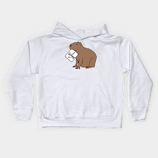 Cute Capybara says he Voted Kids Hoodie